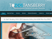 Tablet Screenshot of drtoddstansberry.com